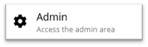 Click on the Admin Area button