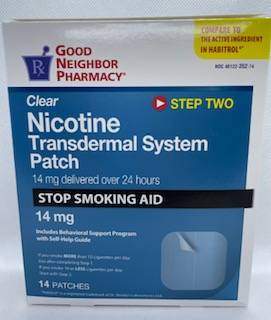 Nicotine Patch 14 mg, 14 count box