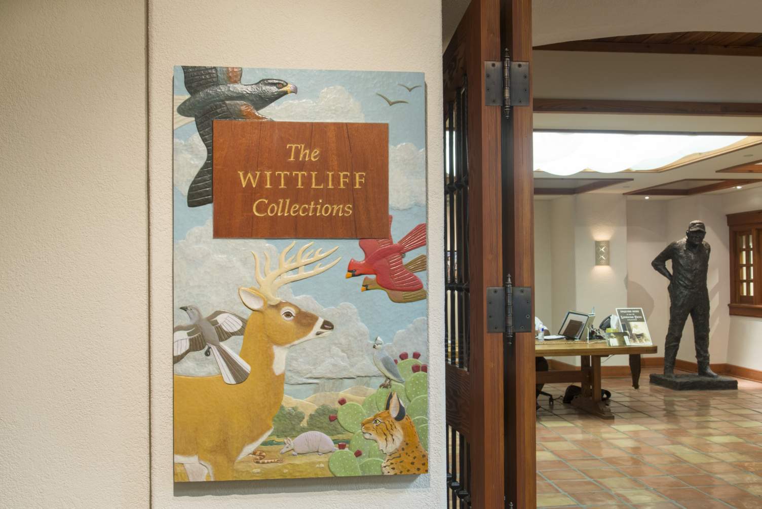wittliff collections entrance sign