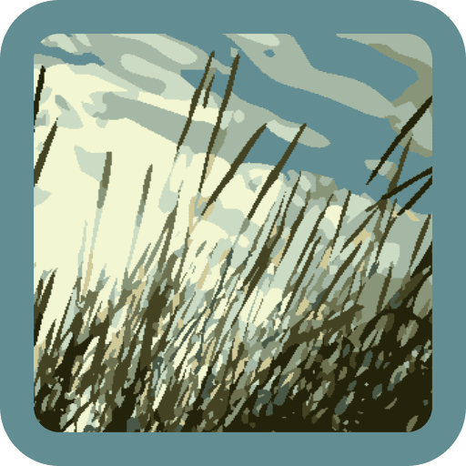 animated grass field and sky