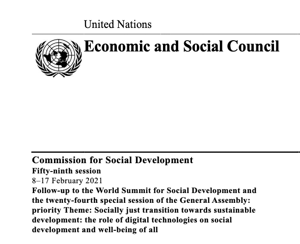 UN Economic and Social Council Logo