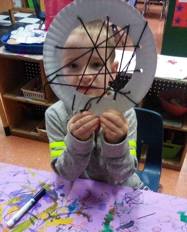 Child with web