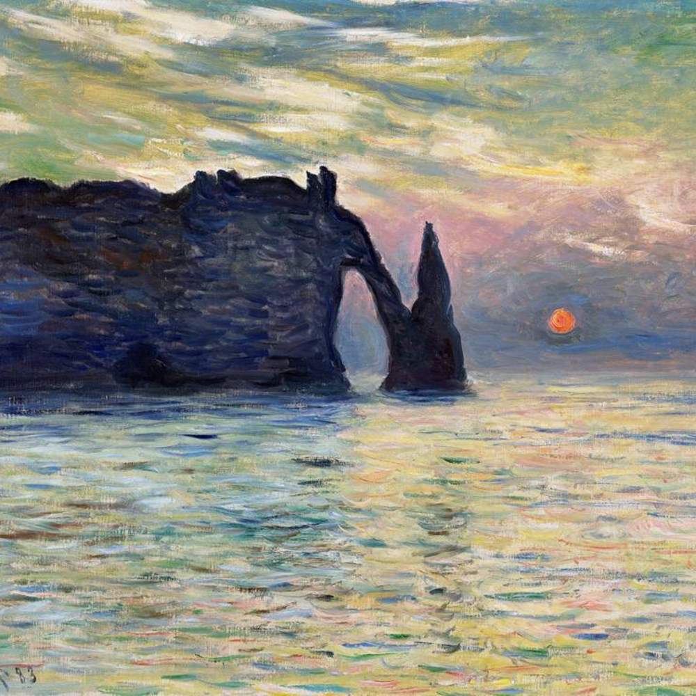 Claude Monet's Étretat: Sunset.