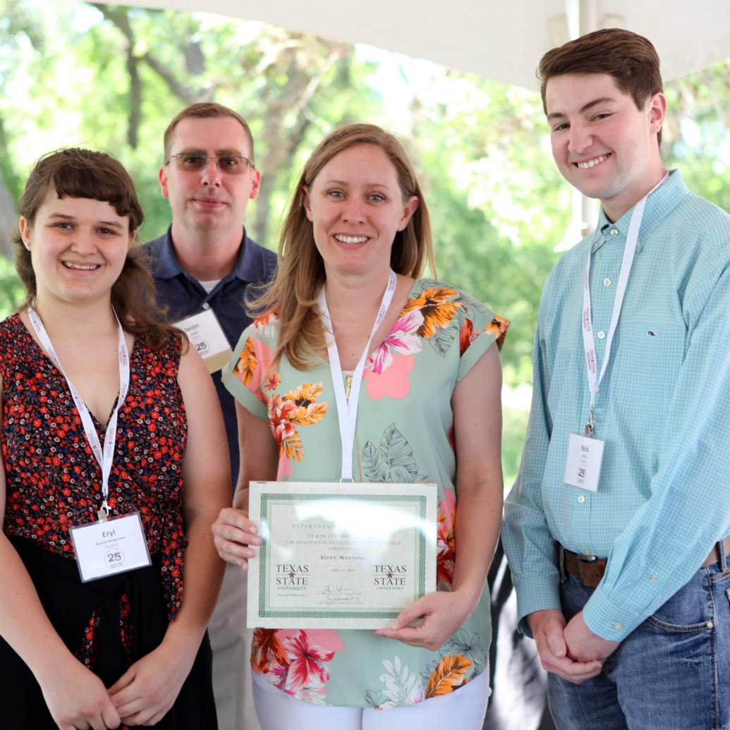 AManning-Bobcat Stream Team Award for Excellence in Water Quality Citizen Science