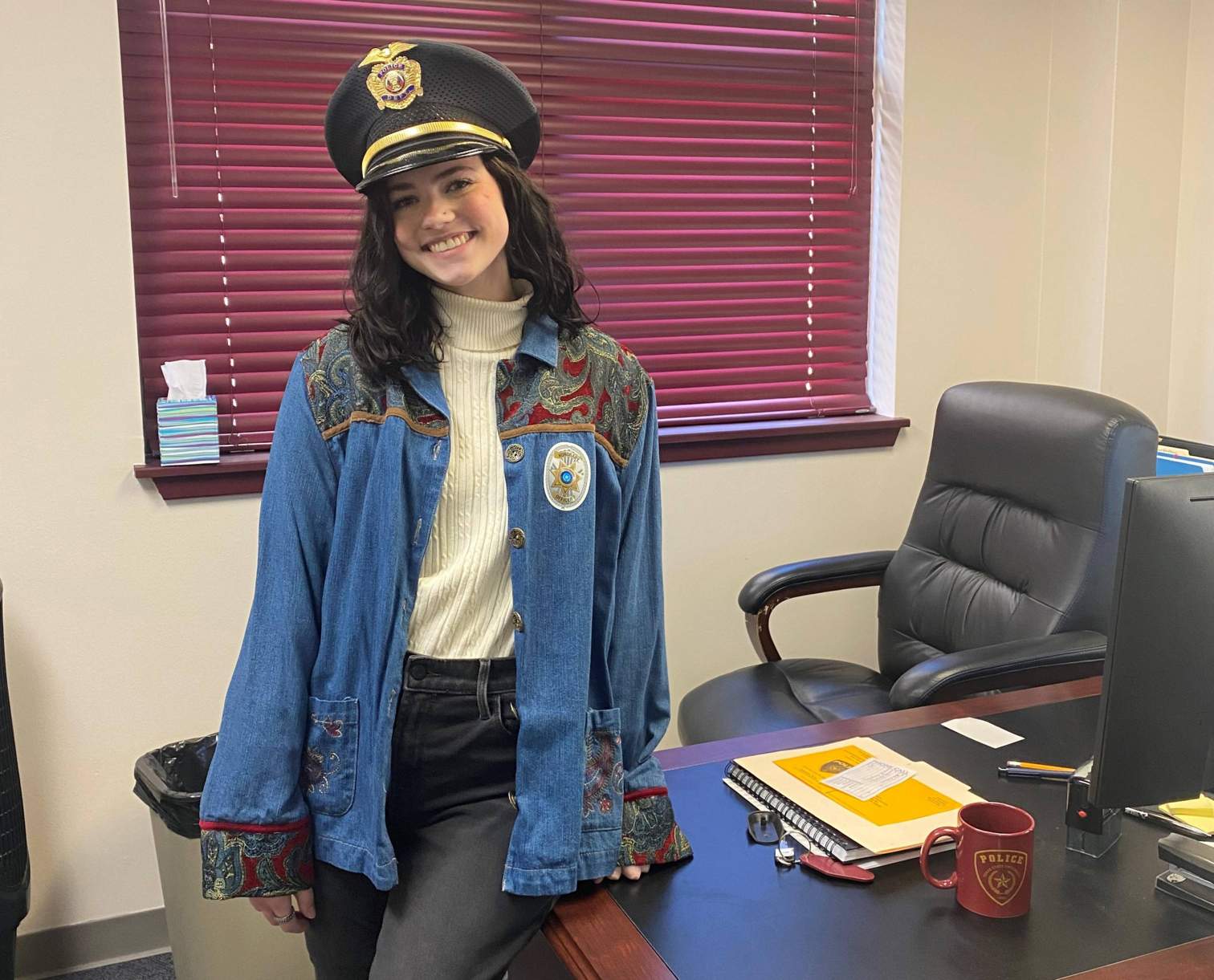 Avery as Chief for the Day 