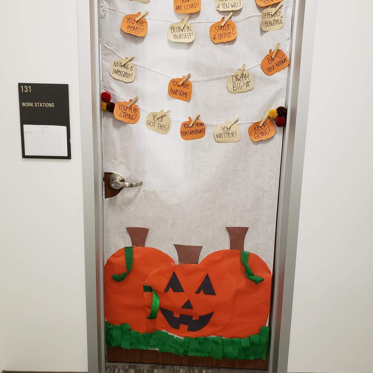 pumpkin door