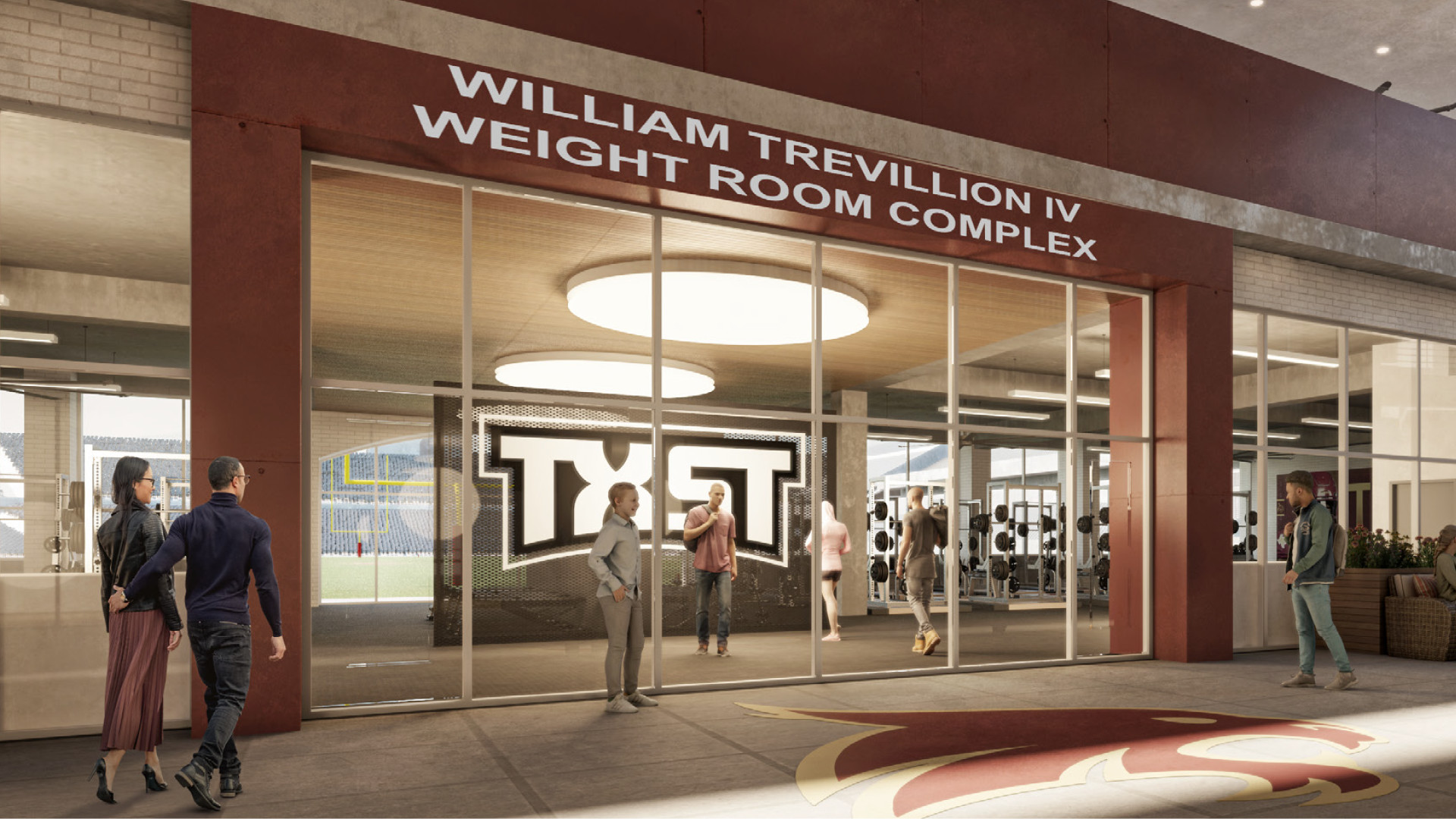 William Trevillion weight room complex
