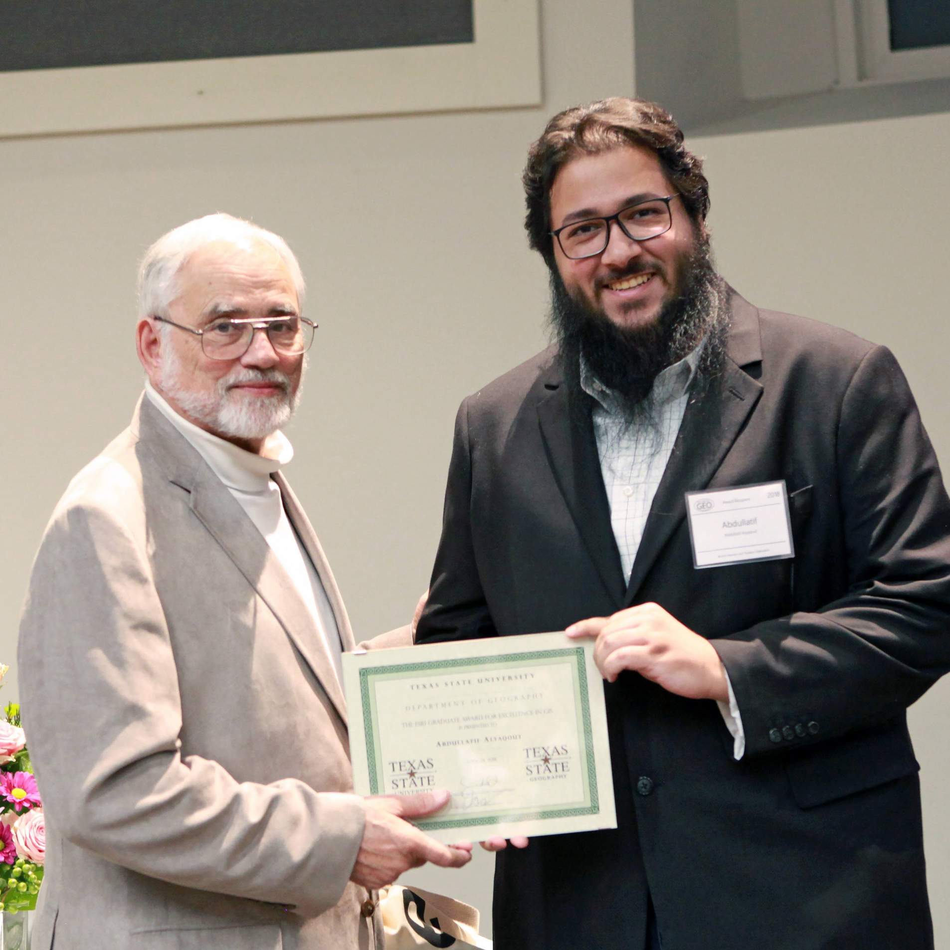 a_AAlyaqout ESRI Graduate Award for Excellence in GIS