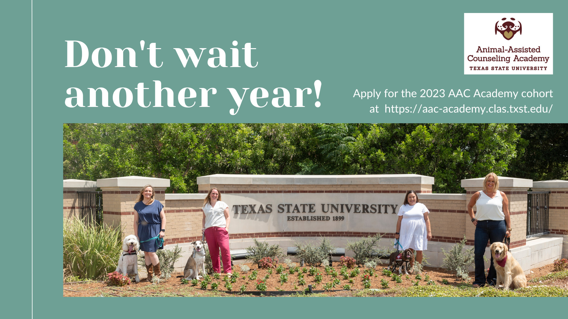 Animal-Assisted Counseling Academy : Texas State University