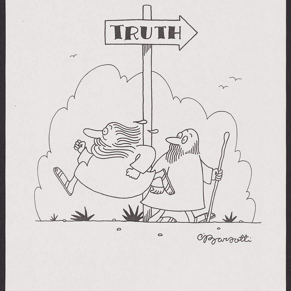Cartoon called "Truth" by Chrles Barsotti