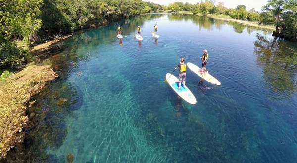 Guided Stand-up Paddling Tours at Spring Lake