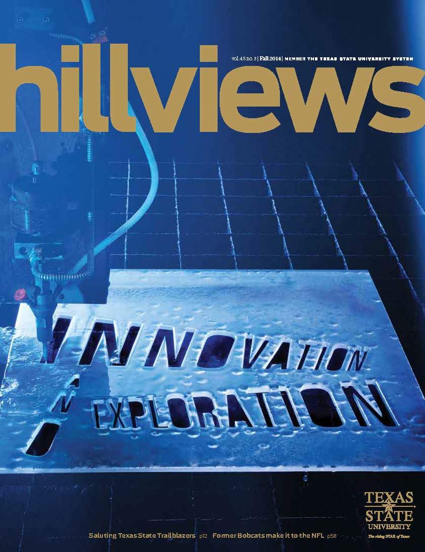 blue magazine cover reading "innovation and education"