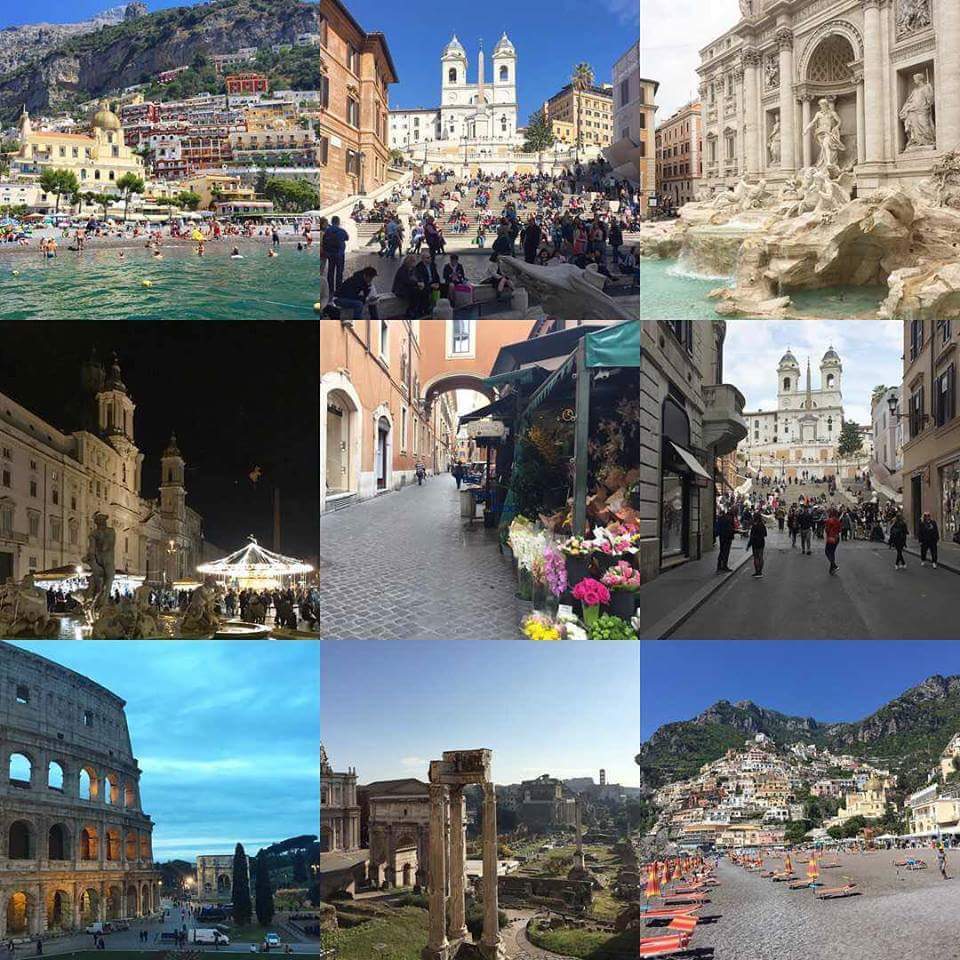 collage of Italian landscapes and cityscapes