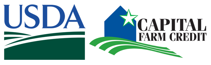 Sponsor logos: USDA and Capital Farm Credit