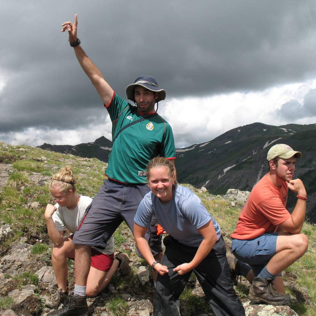 Ben, Holly, Ashley, and Rodo in South San Sajuan Wilderness Area, CO - Summer 08 