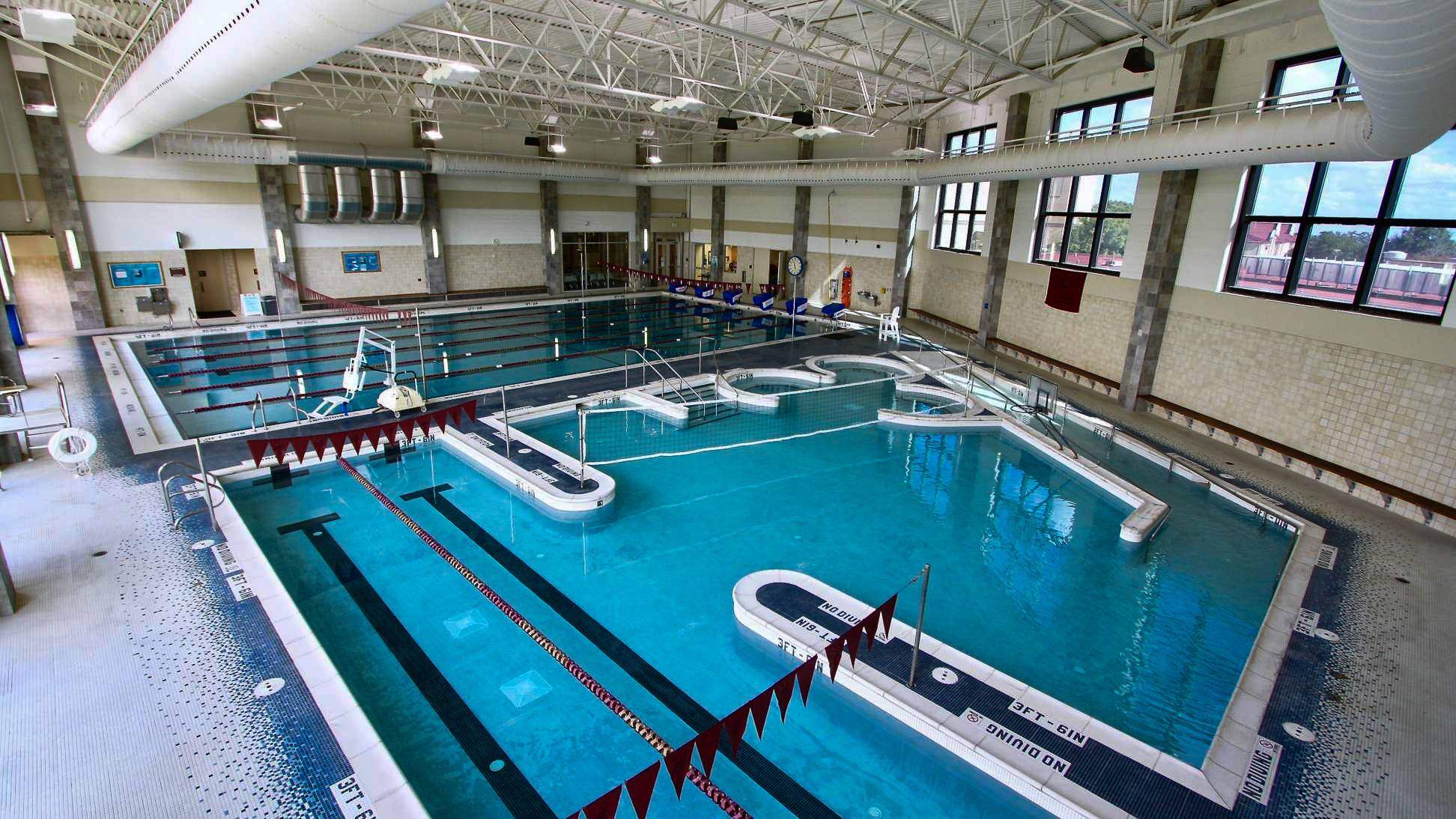 Photo is of the leisure pool and all of its features