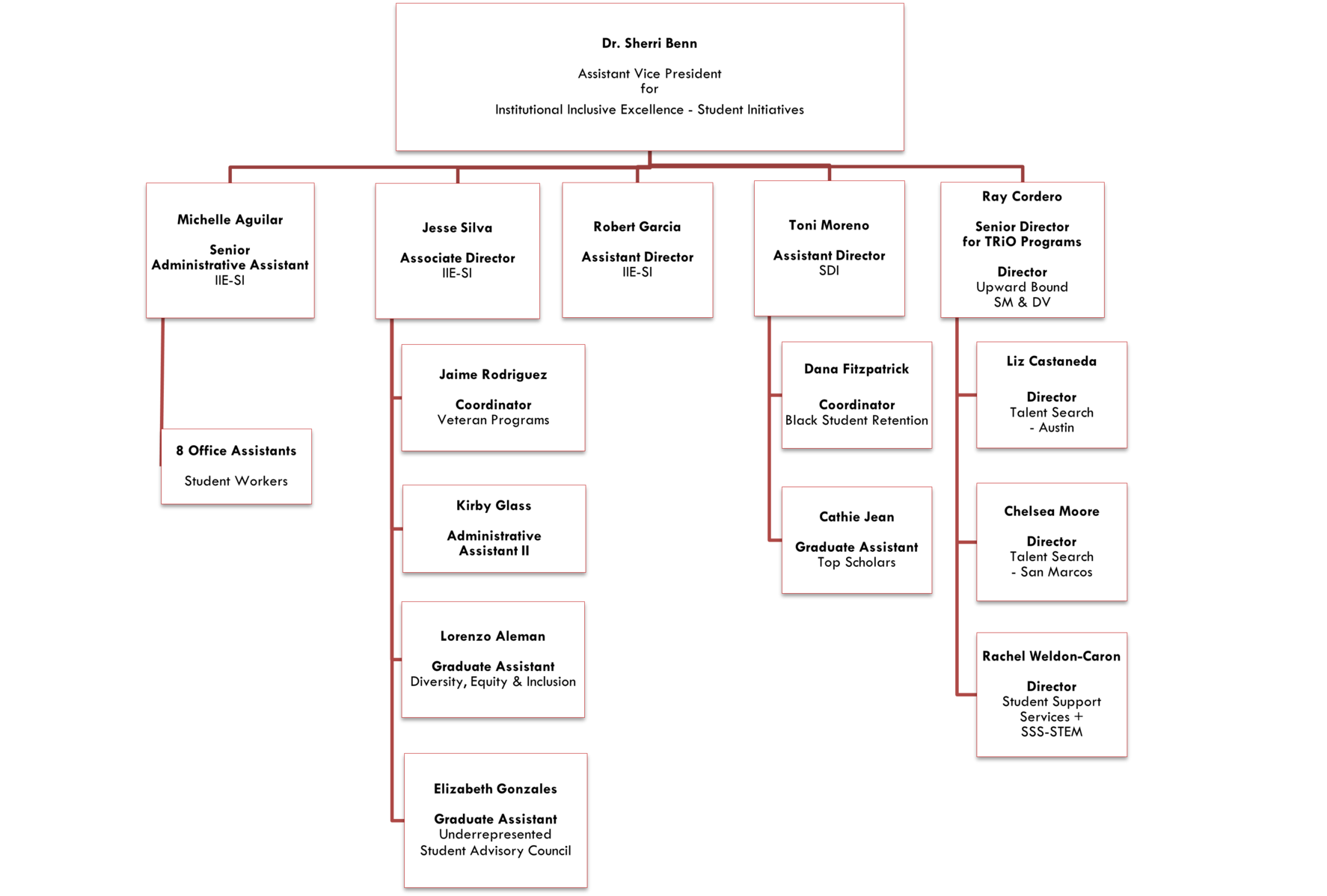 IIE-SI Org Chart.  Click for text-based version 
