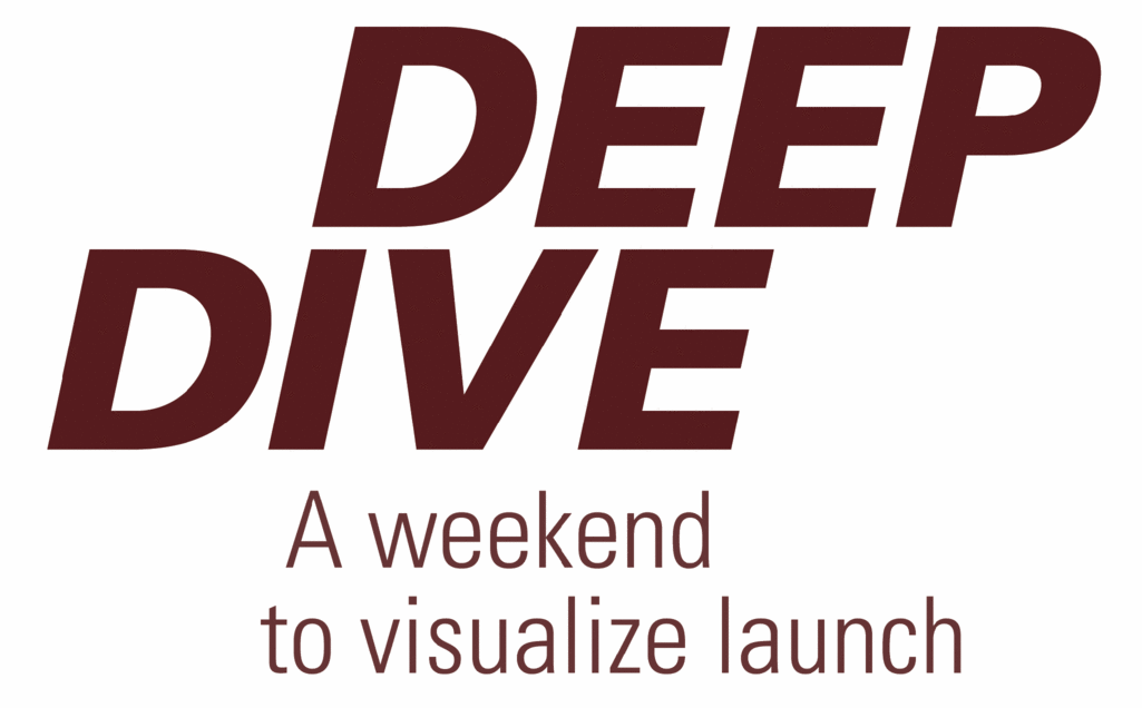 logo for Deep Dive weekend for visualizing launch
