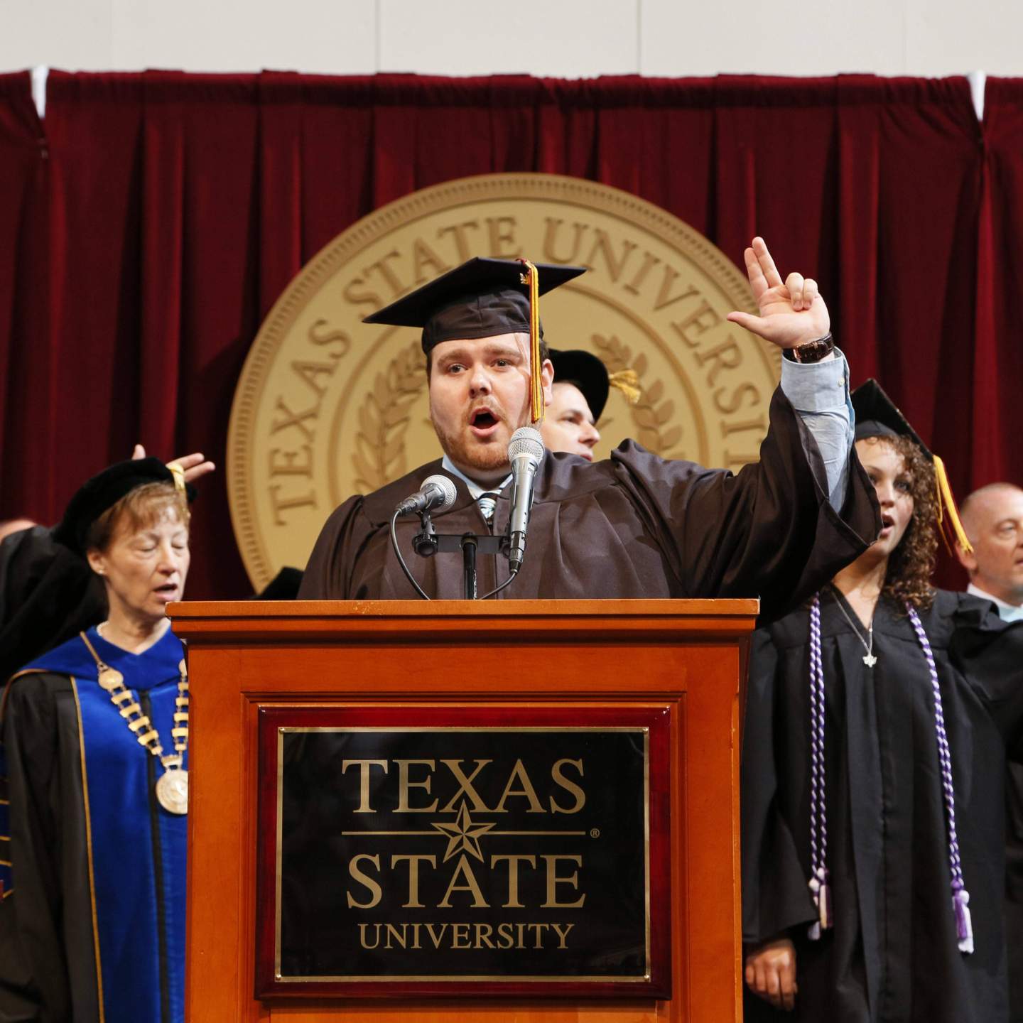 Texas State Alma Mater by Richard Trammell