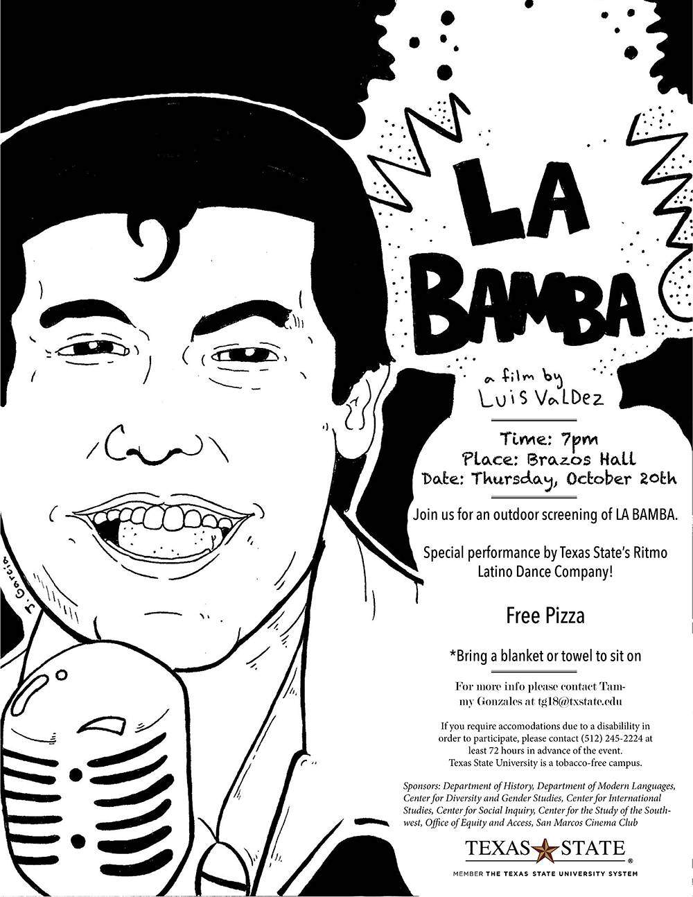 La Bamba Film Night Flier