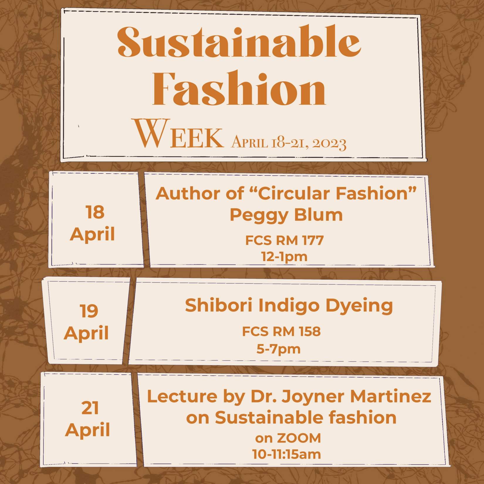 Sustainable fashion week from April 18-21
