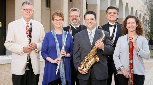 A photo of Texas State woodwind faculty.