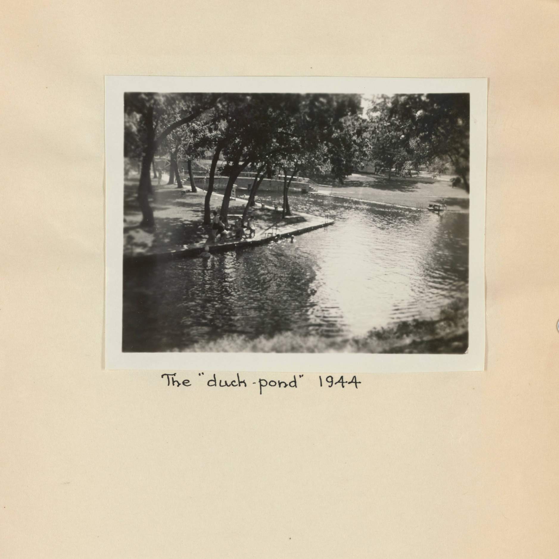 the duck pond at riverside 1944