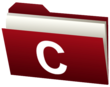 Red file folder icon