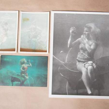 historic images of mermaids under water