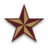 Maroon and gold star