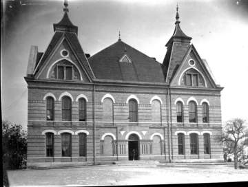 Photograph of Old Main, dated about 1903