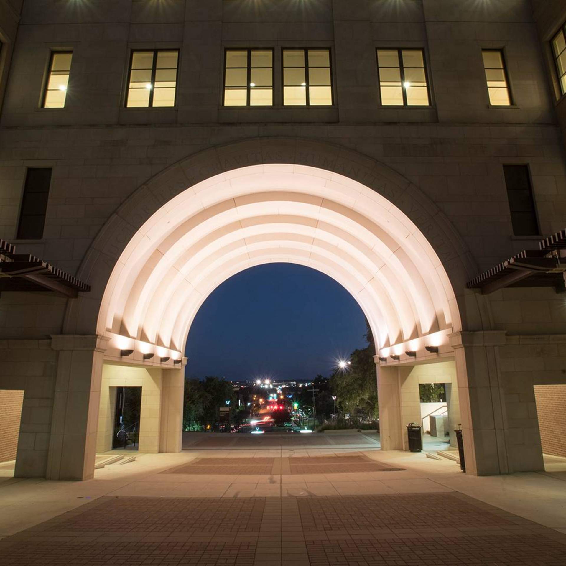 The Arch at night