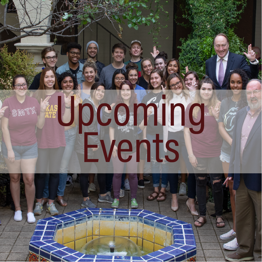 click here to view upcoming events and academic deadlines