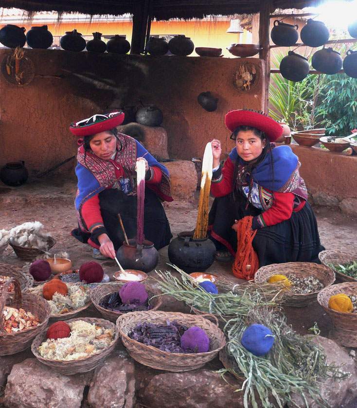 Two women working in Latin America