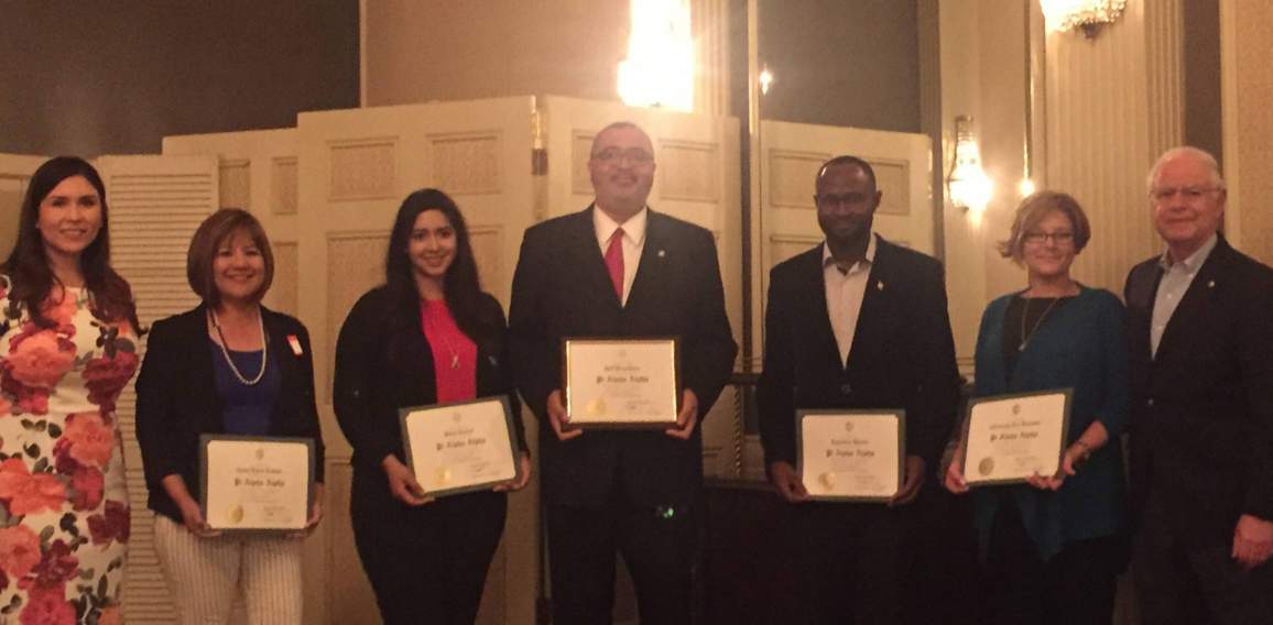 Texas State Pi Alpha Alpha Inductees with Commissioner Travillion & Howard Balanoff