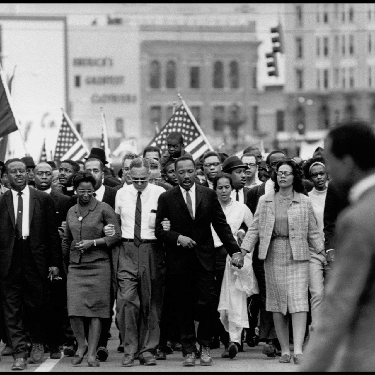 Martin Luther King Jr. at a peaceful protest