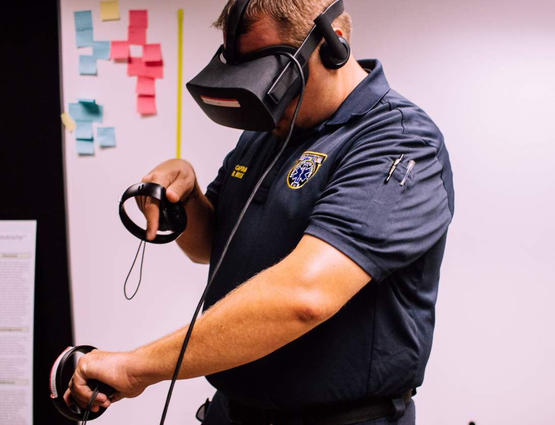 AR VR in law enforcement training.
