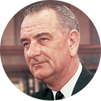 bio picture of President Lyndon B. Johnson