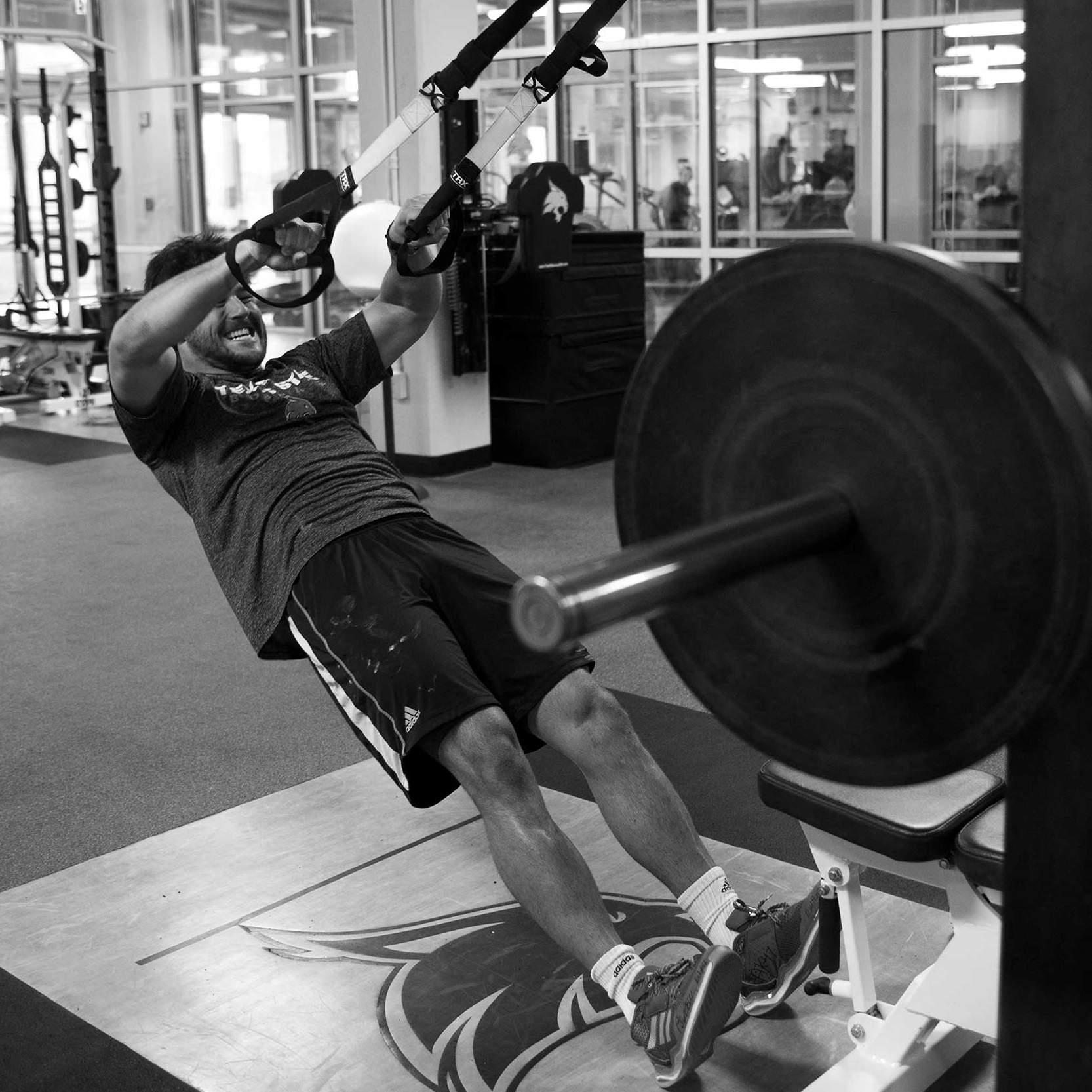AJ Krawczyk lifts a heavy weight