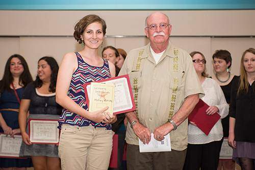Liberal Arts Awards, Dr. Reilly and student
