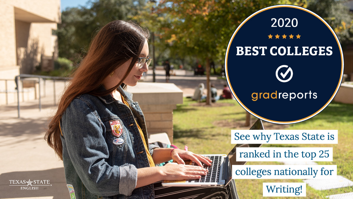 Texas State English department named top 25 writing programs nationally!
