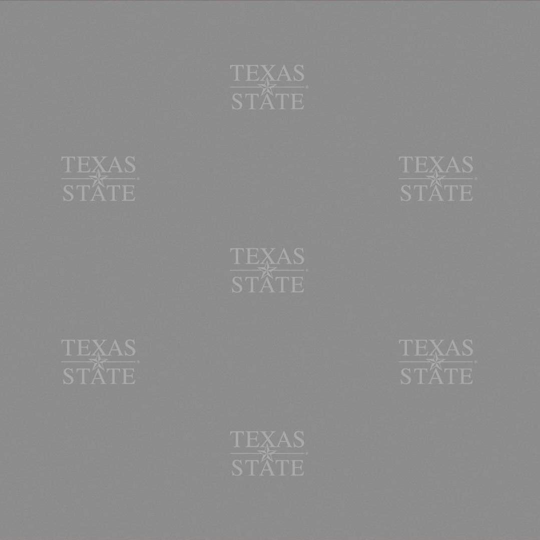 Gray TXST logo wall