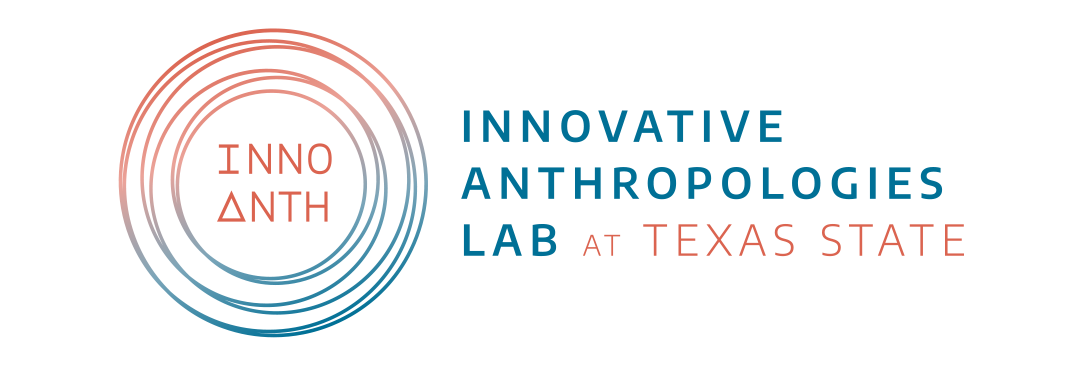 Logo for the Innovative Anthropologies Lab. The logomark is a spirograph of continuous overlapping circles with the words "Inno Anth" in the center.