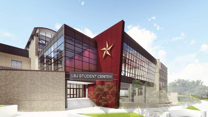 Rendering of LBJ Student Center expansion.