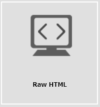 Raw HTML Content Type Icon