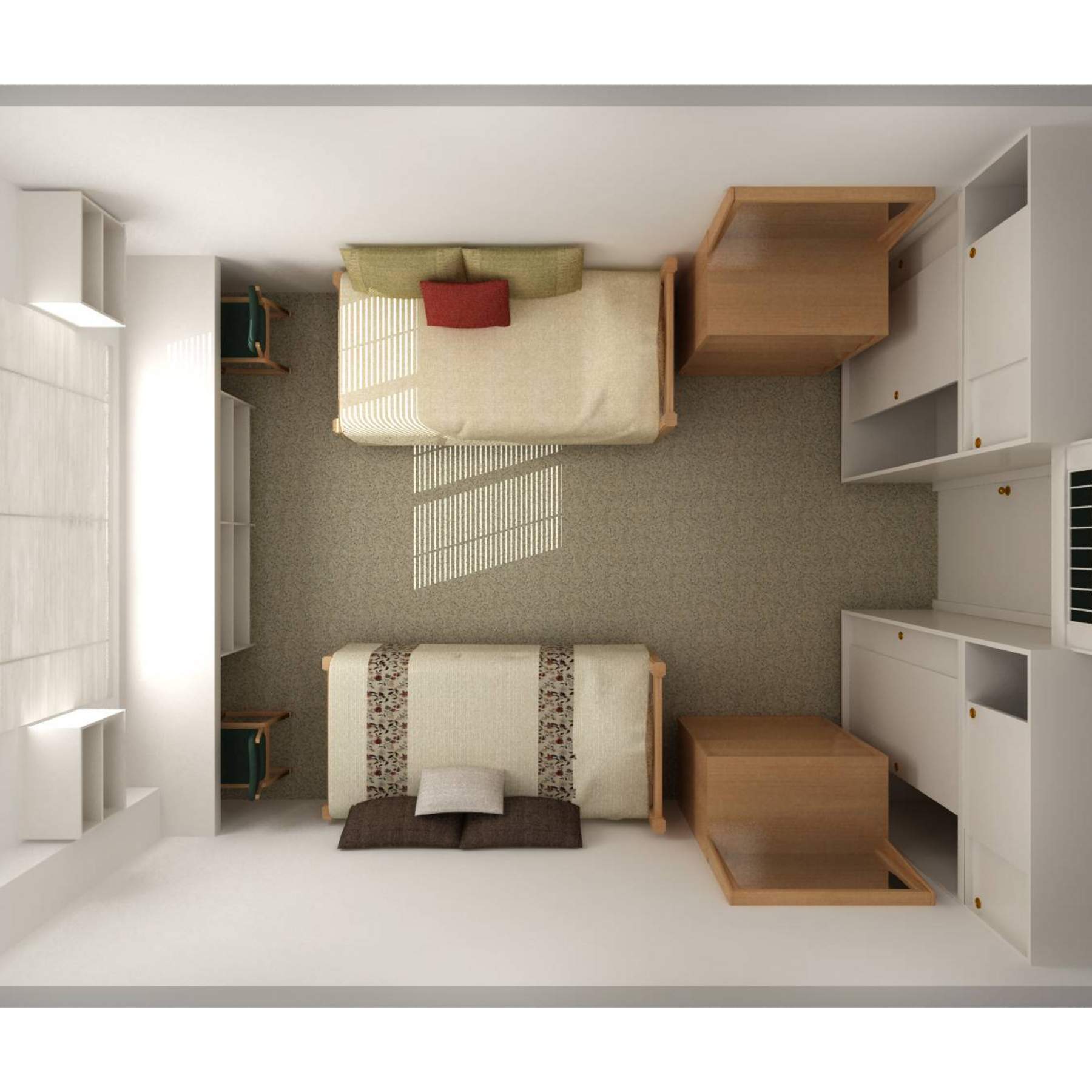 Lantana Hall double bedroom layout
