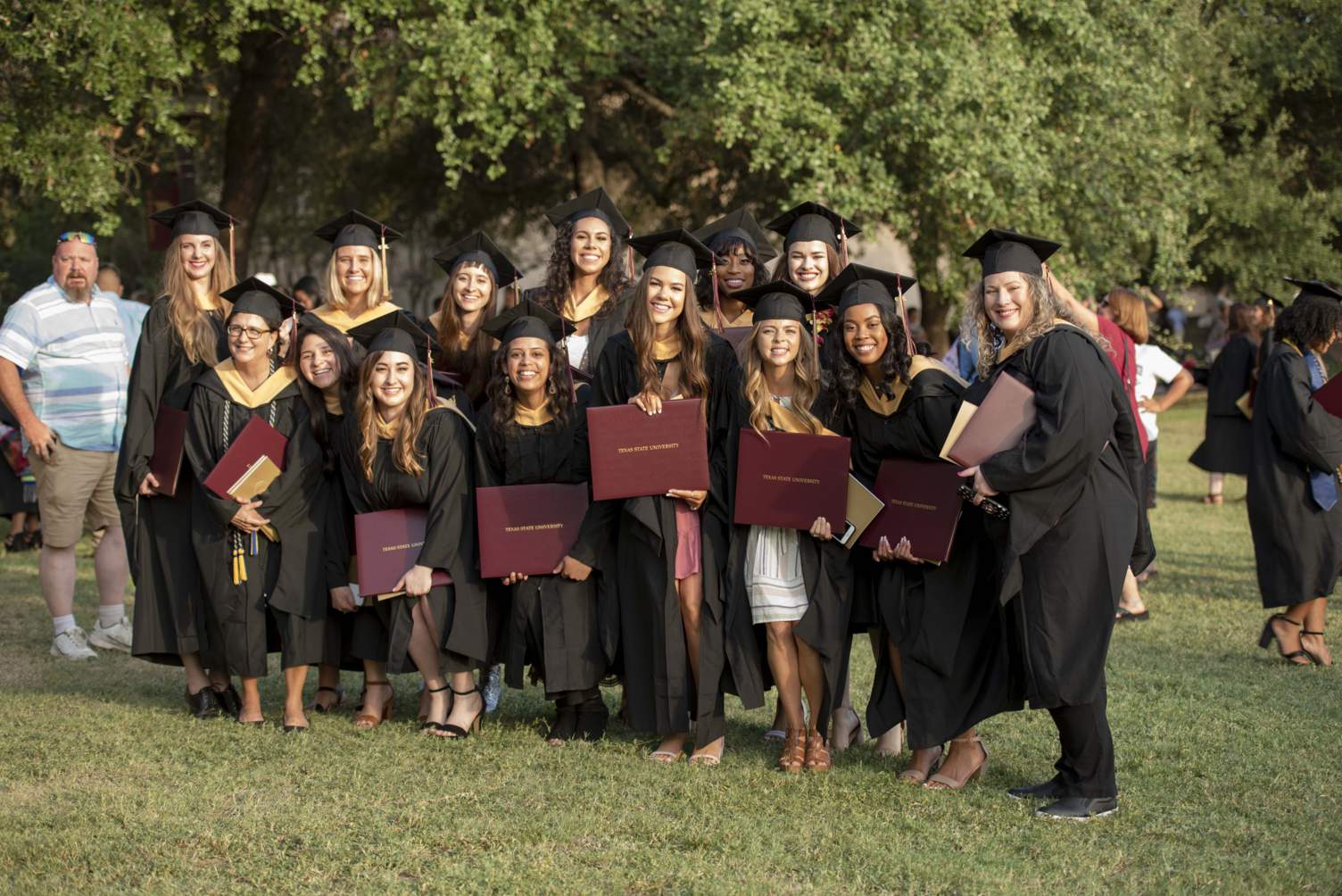 Group of graduate students at commencement