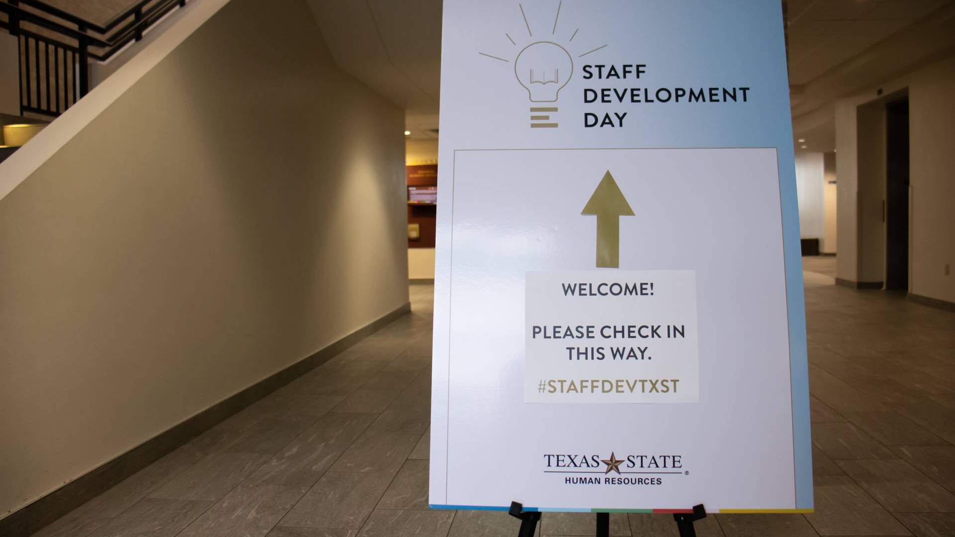 staff development day sign