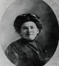 black and white photo of woman